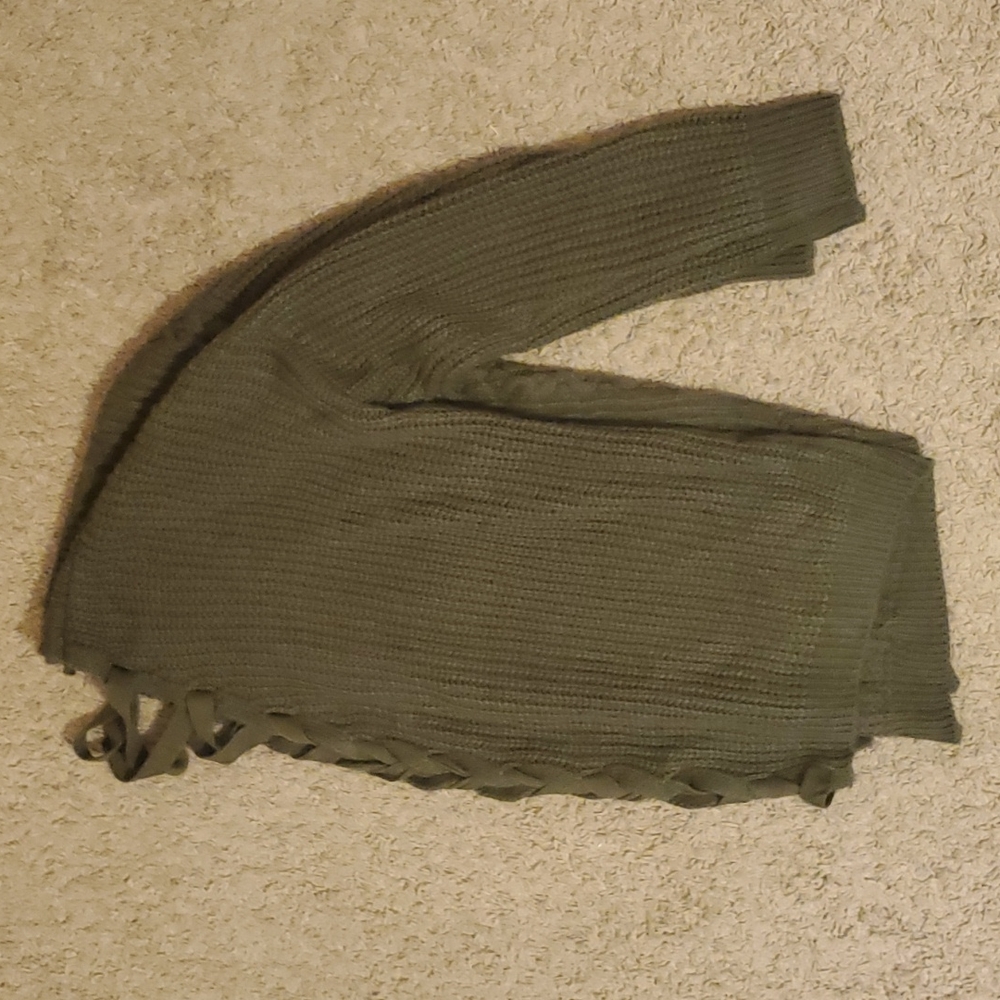 Corset Back Knit Cardigan